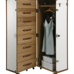 KARE Design Armoire coffre Cosmopolitan Croco blanche><noscript><img width=