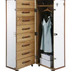 KARE Design Armoire coffre Cosmopolitan Croco blanche><noscript><img width=