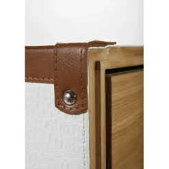 KARE Design Armoire coffre Cosmopolitan Croco blanche><noscript><img width=