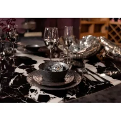 KARE Design Assiette Cosmos noir Ø21cm> Accessoires