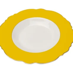KARE Design Assiette creuse Harlequin jaune Ø23cm><noscript><img width=