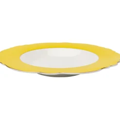 KARE Design Assiette creuse Harlequin jaune Ø23cm><noscript><img width=