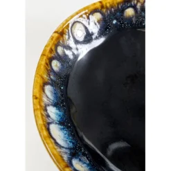 KARE Design Assiette creuse Lio bleu nuit Ø20cm><noscript><img width=