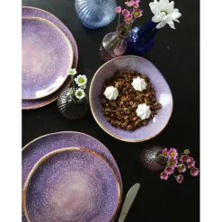 KARE Design Assiette creuse Shirley violet Ø21cm><noscript><img width=