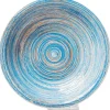 KARE Design Assiette creuse Swirl bleu Ø21cm> Accessoires