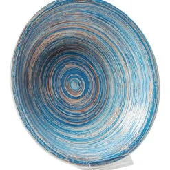 KARE Design Assiette creuse Swirl bleu Ø21cm><noscript><img width=