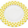 KARE Design Assiette Harlequin jaune Ø27cm> Accessoires
