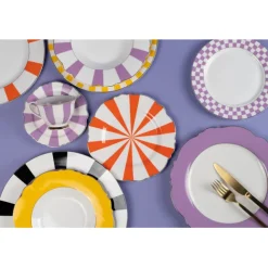 KARE Design Assiette Harlequin orange Ø22cm> Accessoires