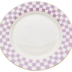 KARE Design Assiette Harlequin violet Ø21cm> Accessoires