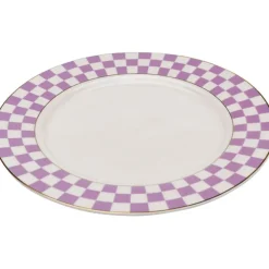 KARE Design Assiette Harlequin violet Ø21cm><noscript><img width=