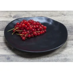 KARE Design Assiette Organic noire Ø20cm> Accessoires
