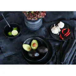 KARE Design Assiette Organic noire Ø20cm><noscript><img width=