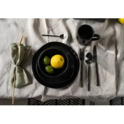 KARE Design Assiette Organic noire Ø20cm><noscript><img width=