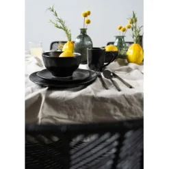 KARE Design Assiette Organic noire Ø20cm><noscript><img width=