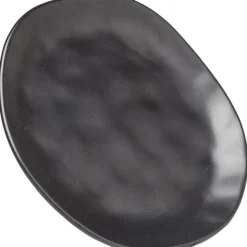 KARE Design Assiette Organic noire Ø20cm><noscript><img width=