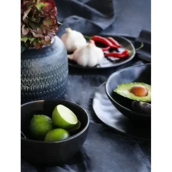 KARE Design Assiette Organic noire Ø26cm><noscript><img width=