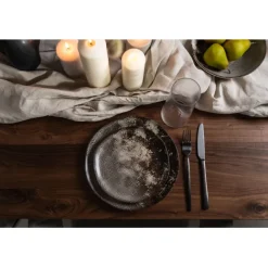 KARE Design Assiette Savannah marron/gris Ø20><noscript><img width=