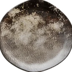 KARE Design Assiette Savannah marron/gris Ø26cm> Accessoires
