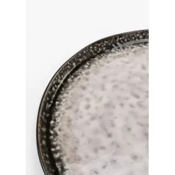 KARE Design Assiette Soho gris Ø27cm><noscript><img width=
