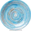 KARE Design Assiette Swirl bleu Ø19cm> Accessoires