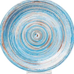 KARE Design Assiette Swirl bleu Ø27cm> Accessoires