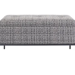 KARE Design Banquette Buttons Storage noir-blanc PM> Meubles