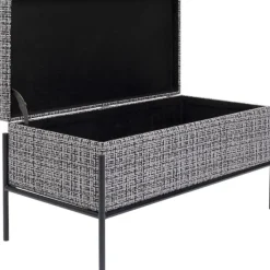 KARE Design Banquette Buttons Storage noir-blanc PM><noscript><img width=