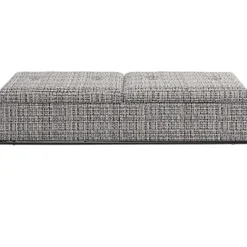 KARE Design Banquette Buttons Storage noir-blanc GM> Meubles