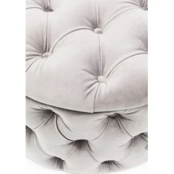 KARE Design Banquette coffre Desire velours argenté><noscript><img width=
