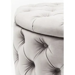 KARE Design Banquette coffre Desire velours argenté><noscript><img width=