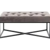 KARE Design Banquette Crossover gris noir 90x40cm> Meubles