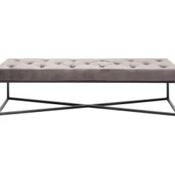 KARE Design Banquette Crossover gris noir 150x40cm> Meubles