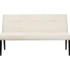 KARE Design Banquette Ledro velours côtelé crème 165cm> Meubles