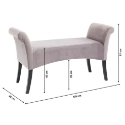 KARE Design Banquette Motley Velvet Silvergrey><noscript><img width=
