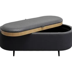 KARE Design Banquette Venezia Storage anthracite 100cm><noscript><img width=