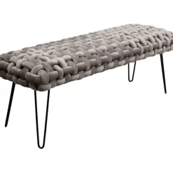 KARE Design Banquette Weave gris 128cm> Meubles