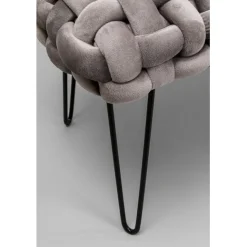 KARE Design Banquette Weave gris 128cm><noscript><img width=