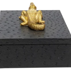 KARE Design Boîte Crocodile noir (2/Set)><noscript><img width=