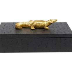 KARE Design Boîte Crocodile noir (2/Set)><noscript><img width=