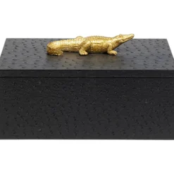 KARE Design Boîte Crocodile noir (2/Set)><noscript><img width=