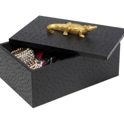 KARE Design Boîte Crocodile noir (2/Set)><noscript><img width=