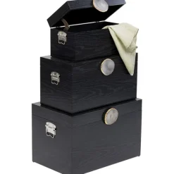 KARE Design Boîte Nifty noir (3/Set)><noscript><img width=