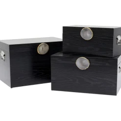 KARE Design Boîte Nifty noir (3/Set)><noscript><img width=