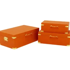 KARE Design Boîte Noah orange (3/Set)><noscript><img width=