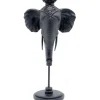 KARE Design Bougeoir Elephant Head noir 49cm> Accessoires
