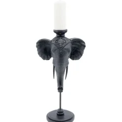 KARE Design Bougeoir Elephant Head noir 49cm><noscript><img width=