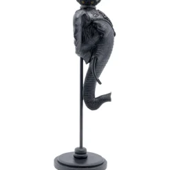KARE Design Bougeoir Elephant Head noir 49cm><noscript><img width=