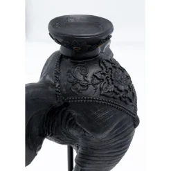 KARE Design Bougeoir Elephant Head noir 49cm><noscript><img width=
