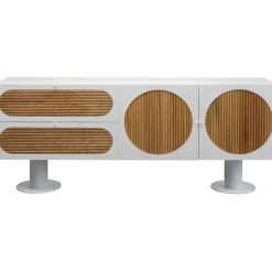 KARE Design Buffet Atomic blanc 183x76cm> Meubles