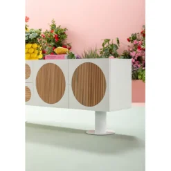 KARE Design Buffet Atomic blanc 183x76cm><noscript><img width=